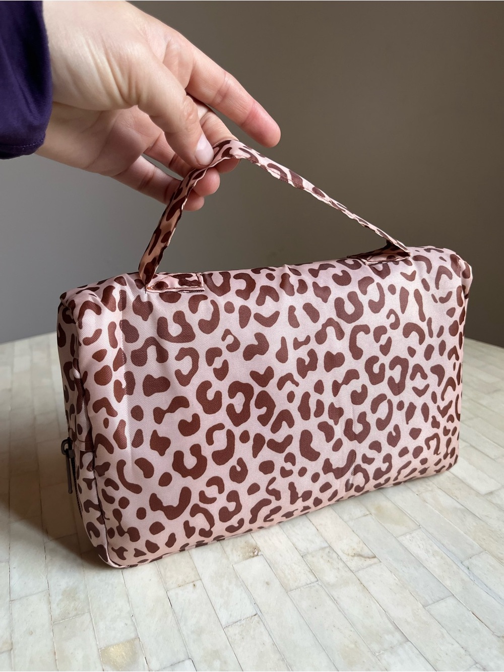 Sachi Leopard Print Brown Market Tote Bags set of 4